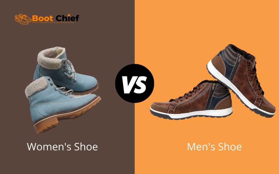 men shoes vs women shoes